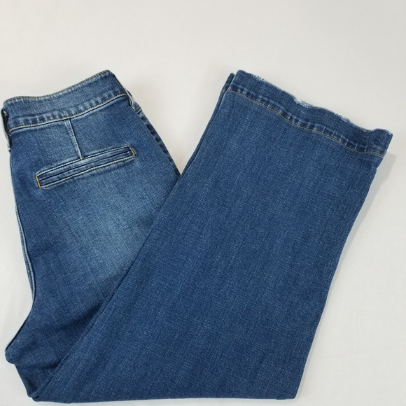 KanCan Jeans Size 11/29 Wide Leg KC7127M High Rise Trouser Stretch Denim Blue - Picture 3 of 9